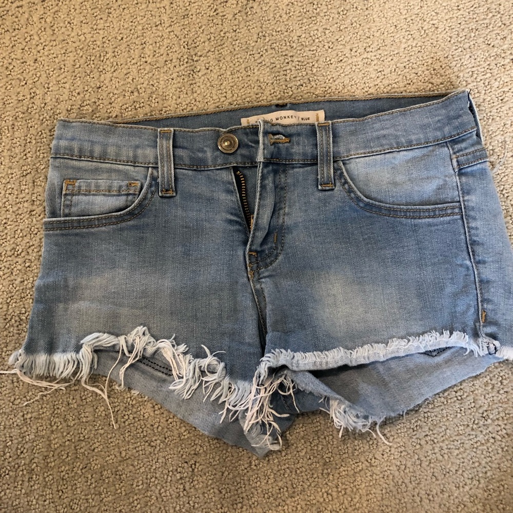 flying monkey jean shorts